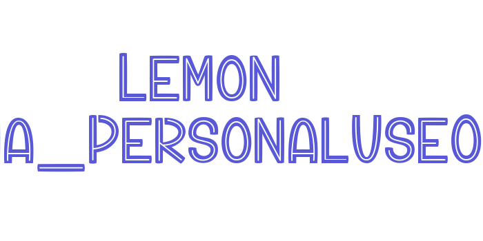 Lemon Sangria_PersonalUseOnly Font