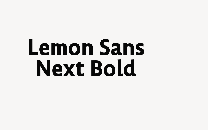 Lemon Sans Next Bold Font