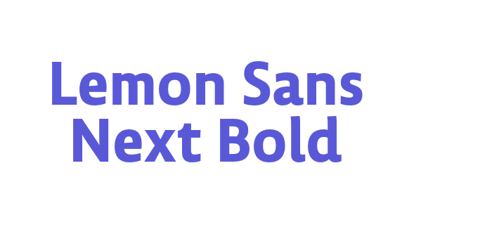 Lemon Sans Next Bold Font Download