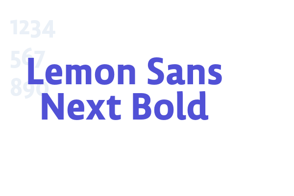 Lemon Sans Next Bold