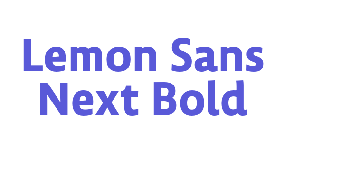 Lemon Sans Next Bold Font