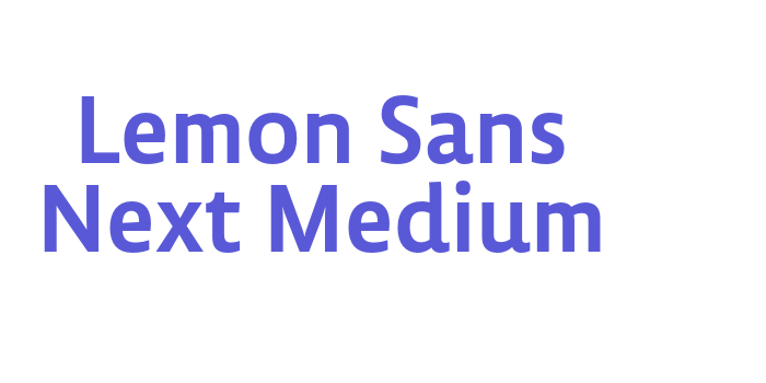 Lemon Sans Next Medium Font Download