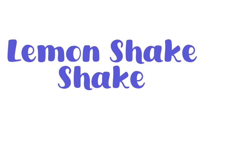 Lemon Shake Shake Font