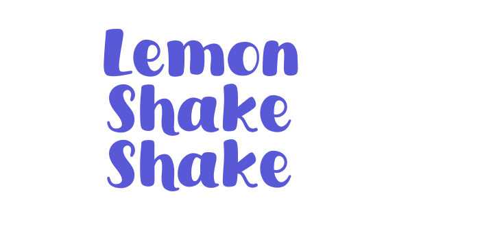 Lemon Shake Shake Font Download