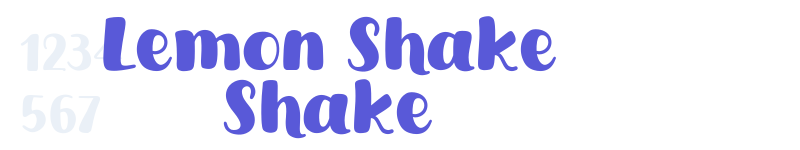 Lemon Shake Shake-related font