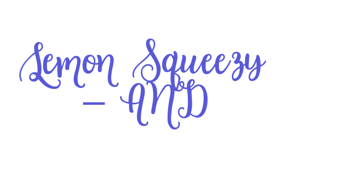 Lemon Squeezy – AND Font Download