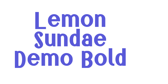 Lemon Sundae Demo Bold Font Download