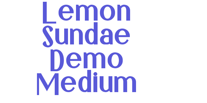 Lemon Sundae Demo Medium Font Download