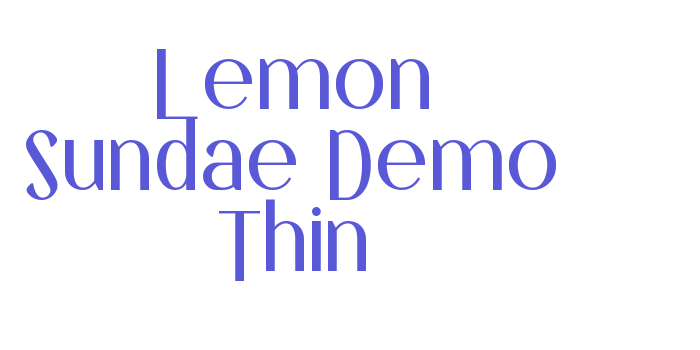 Lemon Sundae Demo Thin Font Download