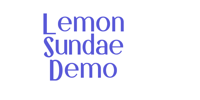 Lemon Sundae Demo Font Download