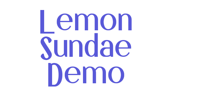 Lemon Sundae Demo Font