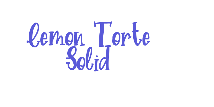 Lemon Torte Solid Font Download