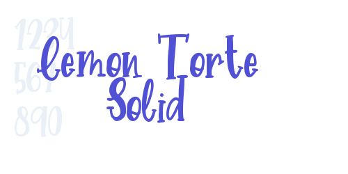 Lemon Torte Solid-font-download