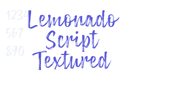 Lemonado Script Textured font free