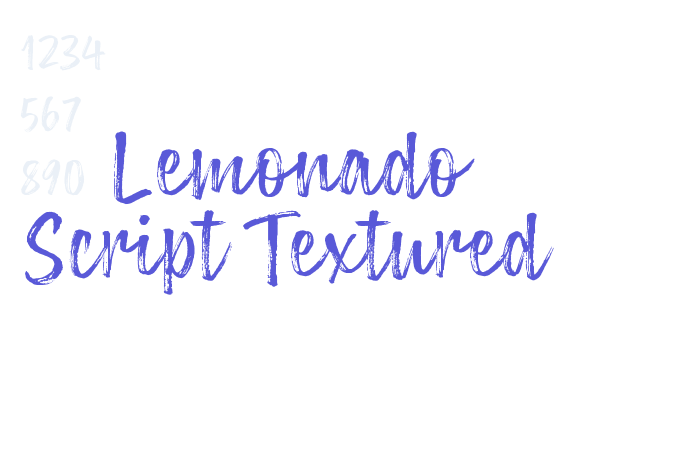 Lemonado Script Textured font free