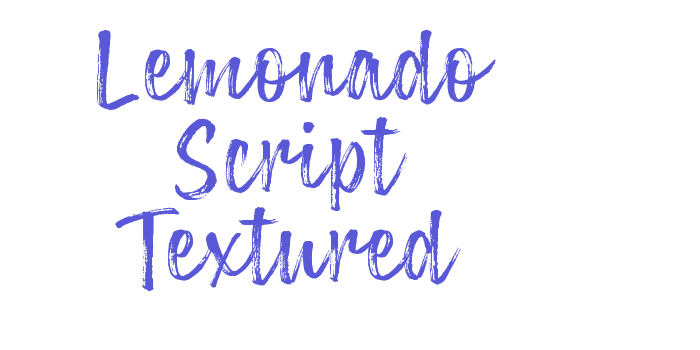 Lemonado Script Textured Font