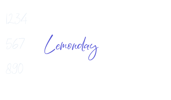 Lemonday font free