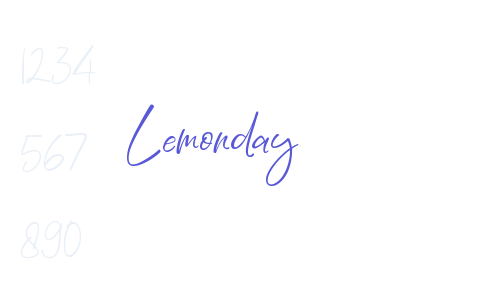 Lemonday Font