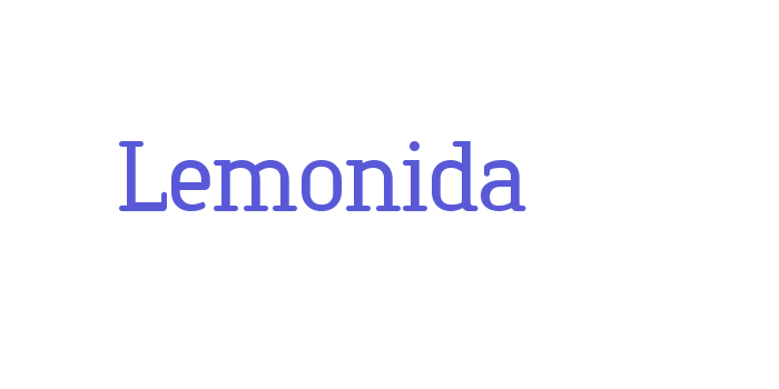 Lemonida Font Download