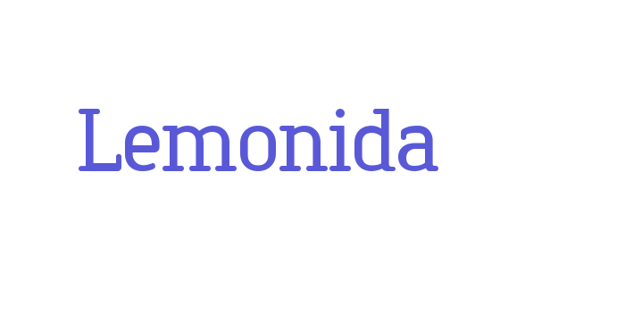 Lemonida Font