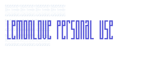 Lemonlove Personal Use font