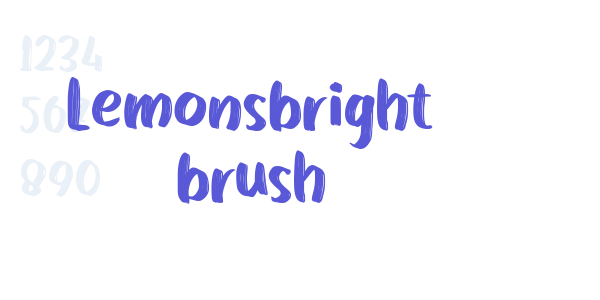 Lemonsbright brush font free