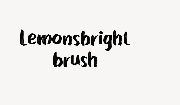 Lemonsbright brush Font