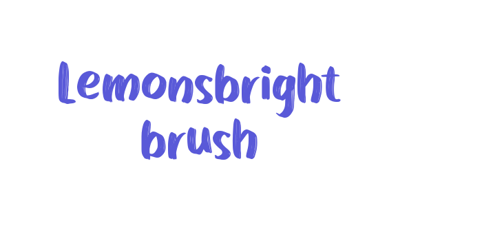 Lemonsbright brush Font Download