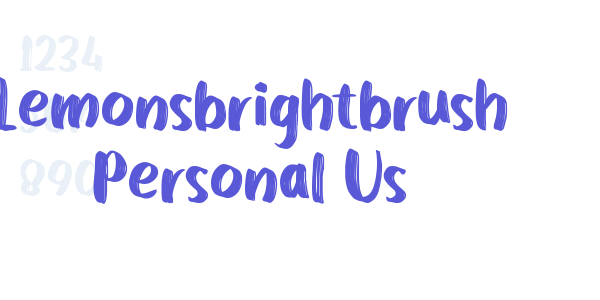 Lemonsbrightbrush Personal Us font free