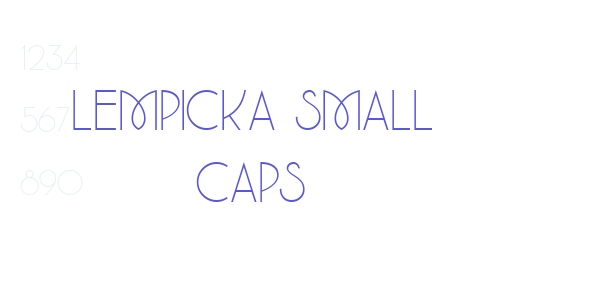 Lempicka Small Caps font