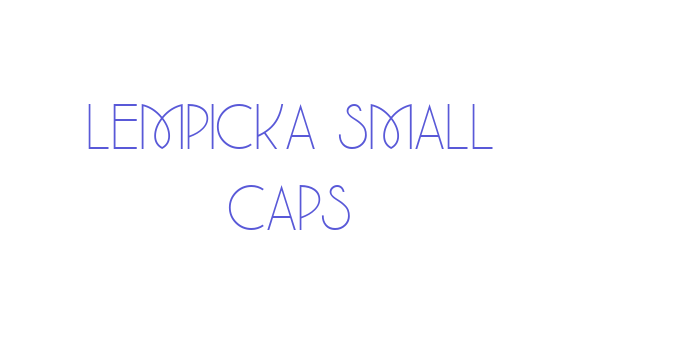 Lempicka Small Caps Font Download