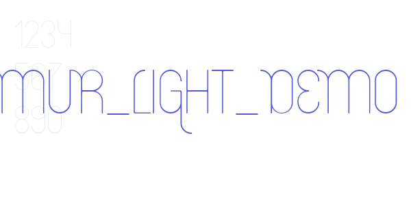 Lemur_Light_DEMO font