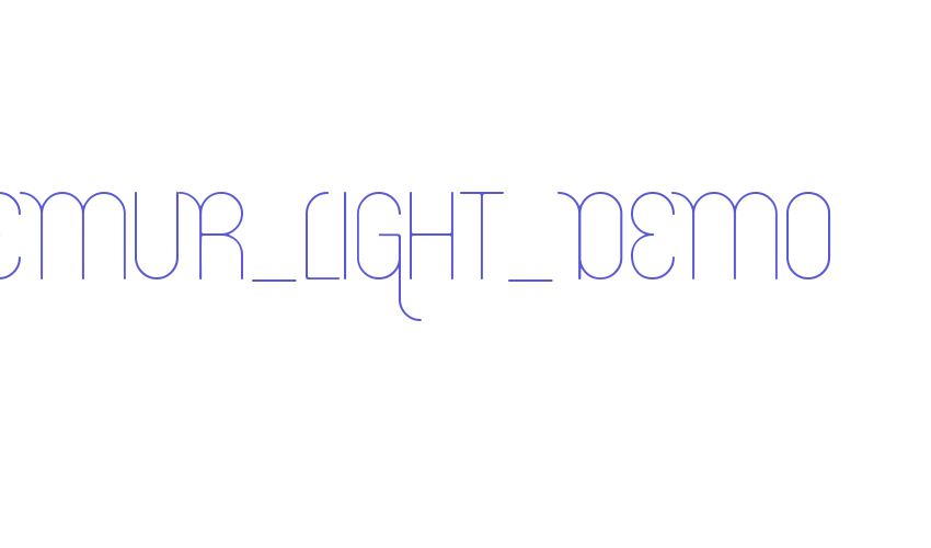 Lemur_Light_DEMO Font