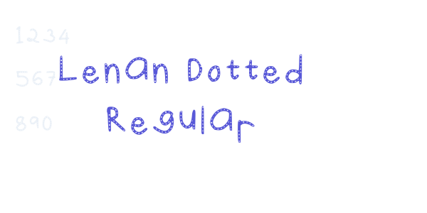 Lenan Dotted Regular font free