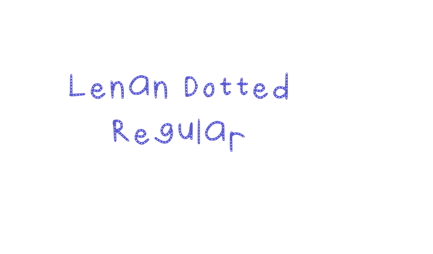 Lenan Dotted Regular Font Download