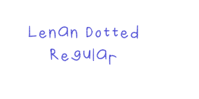 Lenan Dotted Regular Font Download