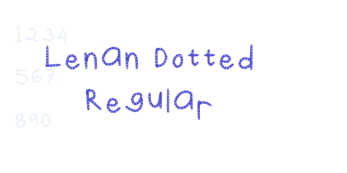 Lenan Dotted Regular-font-download