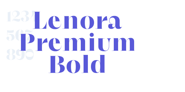 Lenora Premium Bold font free