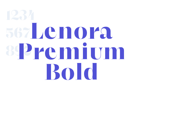 Lenora Premium Bold