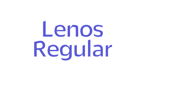 Lenos Regular Font Download