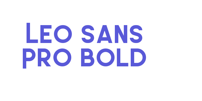 Leo Sans Pro Bold Font Download