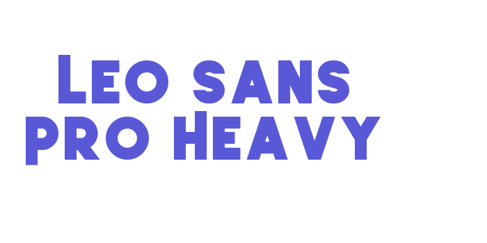 Leo Sans Pro Heavy Font Download