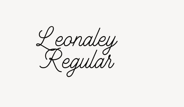 Leonaley Regular Font