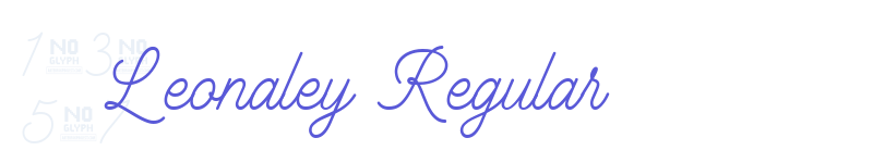 Leonaley Regular-related font