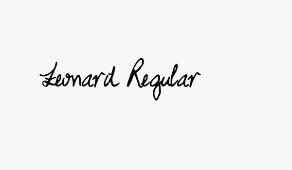 Leonard Regular Font