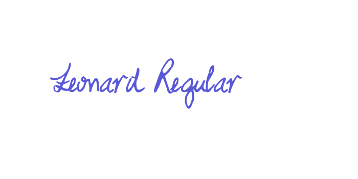 Leonard Regular Font Download