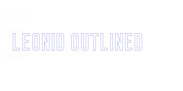 Leonid Outlined font free