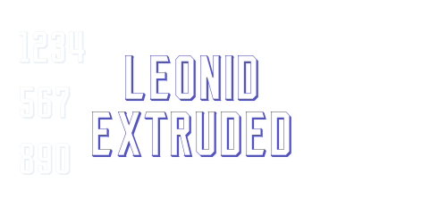Leonid Extruded-font-download