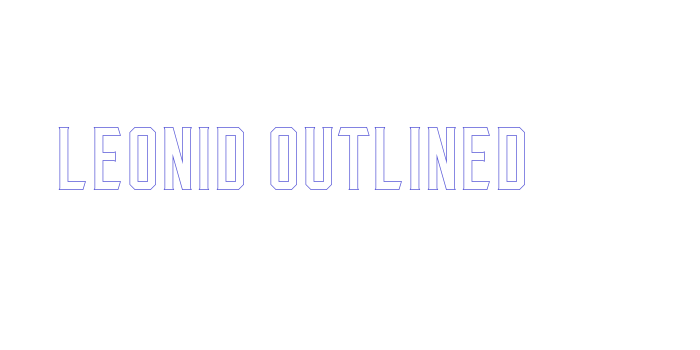 Leonid Outlined Font Download