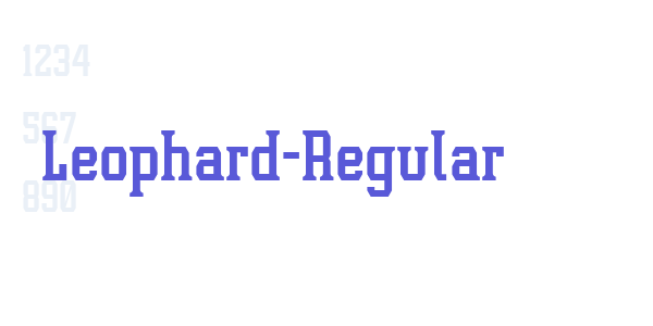 Leophard-Regular font free